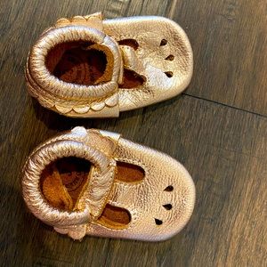 Freshly Picked Rose Gold Mary Janes Size 3. SOLD